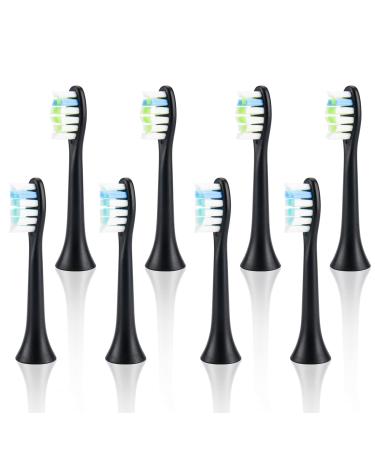 MOPIKO Replacement Toothbrush Heads 8 Pack Professional Electric Toothbrush Heads for K5-Black 8pcs