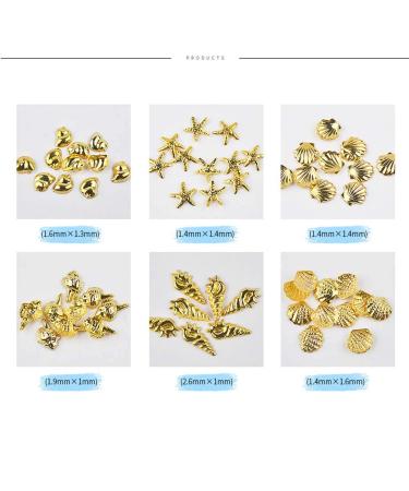 Lookathot 3D Mixed Design Nail Art Stickers - Metallic Silver Marine Life Theme - Buy Online on GoSupps.com