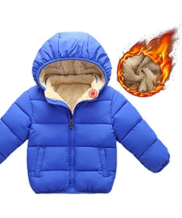 YOPOTIKA Toddler Hooded Fleece Coat with Removable Hood - Navy Blue | 12-18 Months to 4-5 Years - Buy Online on GoSupps.com