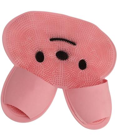 Shower Foot Cleaner Pad - Non-Slip Exfoliating Mat for Dead Skin Removal | Pink Bathroom Accessory - Buy Online on GoSupps.com