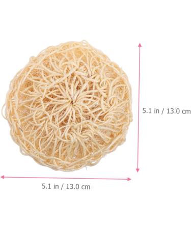 Buy Housoutil 6 Pcs Natural Bath Ball Loofah Pad Sponges - Exfoliating Shower Brush & Body Supplies for a Refreshing Clean - Buy Online on GoSupps.com