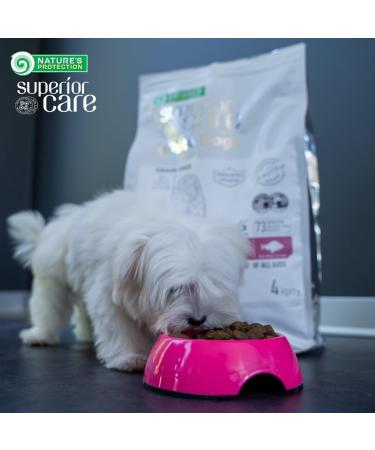 Nature's Protection Superior Care White Dogs Gluten Free Dry Food for Light Coated Dogs White Fish Meal & Rice for All Sizes & Life Stages of Furry Dogs - Buy Online on GoSupps.com