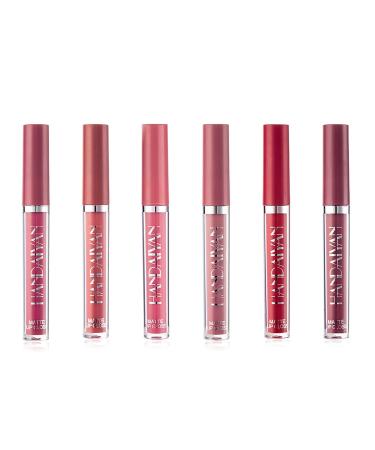 6Pcs Matte Liquid Lipstick Set - Long Lasting High Pigmented Waterproof Makeup Gift Set for Women | Perfect for Girls - Buy Online on GoSupps.com