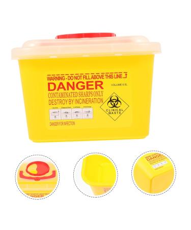 Fomiyes Recycling Box - Needle Waste Disposal Container for Syringes Razors & Blades | ABS Storage Solution for Safe Disposal - Buy Online on GoSupps.com