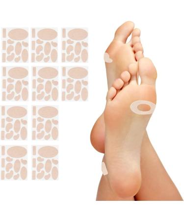 Moleskin Adhesive Pads for Feet - Blisters Prevention Padding - 110 Pieces in 11 Shapes - Buy Online on GoSupps.com