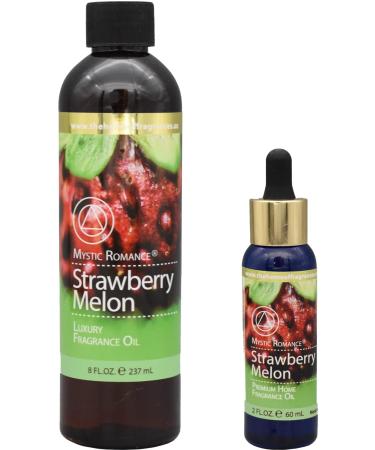 The Home of Fragrances - Set of 2 Bottles of Fragrance Oils - 2oz & 8oz (Strawberry Melon)