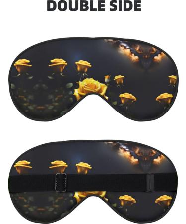 Beautiful Yellow Roses Eye Mask - Soft Elastic & Adjustable Nighttime Comfort for Men & Women | International Shipping - Buy Online on GoSupps.com