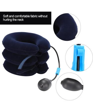 Blue Breathable Rucking Neck Expansion Device - Cervical Hurrica for Home Use Soft Tissue Support Easy to Wear - Free Size - Buy Online on GoSupps.com
