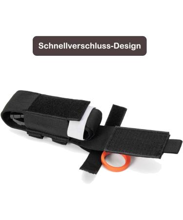 Feloyal Tactical Molle Tourniquet Holder Bag - Military Pocket Emergency Equipment Pouch for First Aid & Trauma Scissors (Black) - Buy Online on GoSupps.com