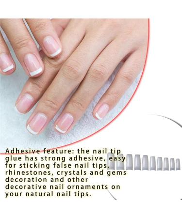 CLSSLVVBN 1 Set False Nail Elegant Full Coverage Shape Manicure Stickers Strong Adhesion Unique Design Half Paste Natural Paster Natural French Style - Buy Online on GoSupps.com