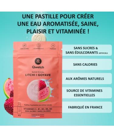  QWETCH Qwetch SOLID DRINKS 36 Hydration Tablets with Vitamins C & B Sugar-Free Drink Strawberry & Raspberry Blackberry & - Buy Online on GoSupps.com