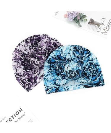 Leopard Print African Head Wraps - Pre-Tied Cotton Cap for Women and Girls (Pack of 2) - Buy Online on GoSupps.com