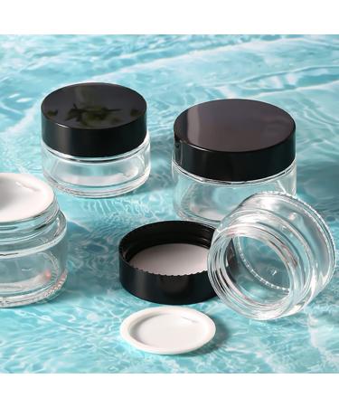 6x30ml Refillable Glass Cosmetic Containers | Empty Travel Pots for Creams Lotions & Powders - Buy Online on GoSupps.com