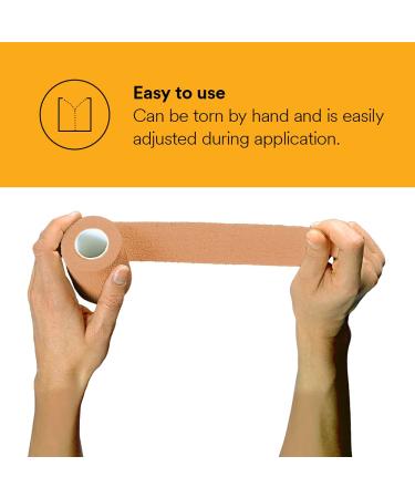 3M Coban NL Non-Latex Self-Adherent Wrap, Tan, 4 in. x 5 yd, 18 rolls/case - Buy Online on GoSupps.com