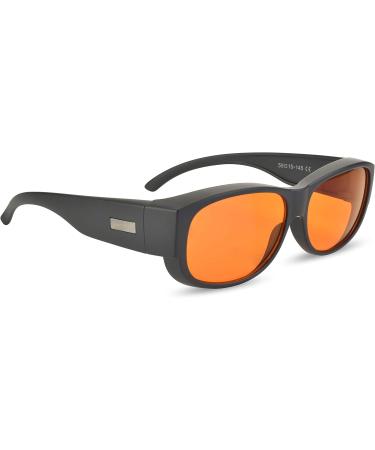 99.9% Blue Light Blocking Glasses for Sleep - Amber Nighttime Eyewear - Transform Prescription & Reading Glasses into Blue Blockers - Buy Online on GoSupps.com