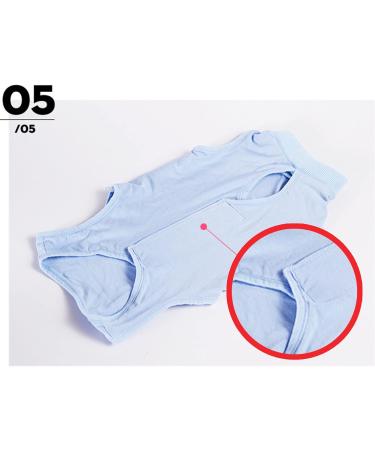 WDEC Katzenbody | After Op Anti-Trolling Cat Clothing for Skin Disease Recovery | E-Neck Band Alternative for Cats & Dogs - Size M Blue - Buy Online on GoSupps.com