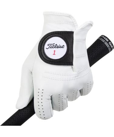 Titleist Players Mens Golf Glove - White Left Hand (Medium) | Premium Quality Perfect Grip International Shipping - Buy Online on GoSupps.com