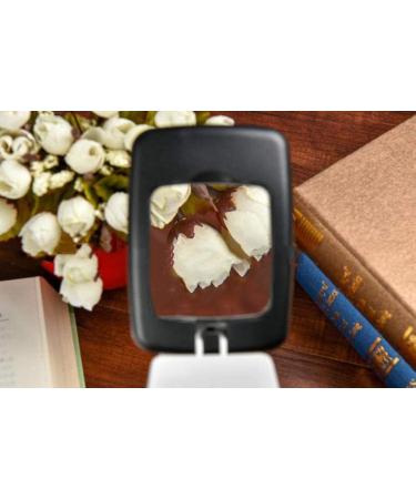 Magnifying Glasses Vision aids Magnifying Glass Hands-Free LED Light Magnifier Large Rectangle 3 Times Magnifying Glass Lens Reading Newspaper Jewelry Hobby Stationery Office Supplies 1PCS Better - Buy Online on GoSupps.com