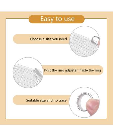 Invisible Ring Size Adjuster 6 Sheets Silicone Guard Reducer Tightener - 8 Sizes (Transparent) - Buy Online on GoSupps.com