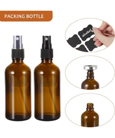 ALIFEIA 100ml Amber Glass Spray Bottles Empty Fine Mist Refillable Travel Spray Bottle for Cleaning Perfume Aromatherapy Cosmetic Sprays Hair Essential Oils with Fine Mist Dispenser(3 Pack) Amber 3 Pack 100ml - Buy Online on GoSupps.com