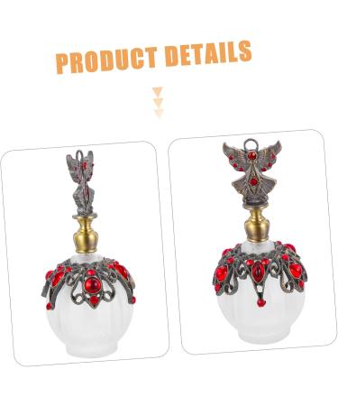 Beatifufu Perfume Bottle Essential Oil Bottle Middle Eastern Fragrance Bottle Decorative Perfume Dispenser Exquisite Bottle Decor Chic Perfume Glass Bottle Retro Perfume Bottle Empty Bottle 30 ml Red - Buy Online on GoSupps.com