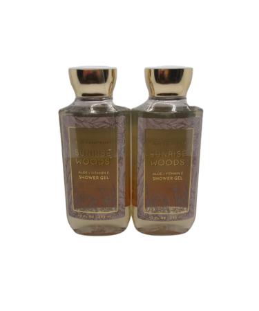 Bath and Body Works Gift Set - 2 x 10 Fl Oz Sunrise Woods Shower Gel | International Shipping Available - Buy Online on GoSupps.com