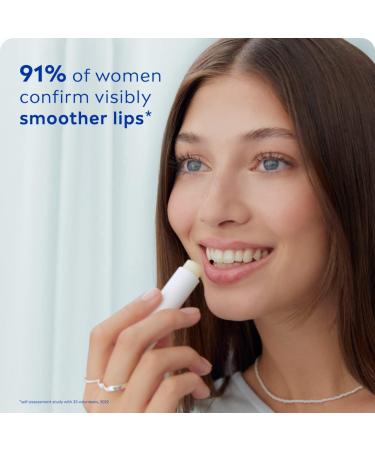 NIVEA Hyaluron Moisture Plus Lip Balm (5.2g) - Hyaluronic Acid Formula for 24H Moisture and Smooth Lips - Buy Online on GoSupps.com