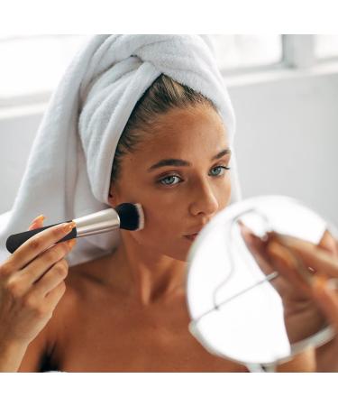 LuLiyLdJ 2 Pack Foundation Brushes | Flat Buffing & Blending Makeup Brushes for Flawless Facial Application - International Shipping Available - Buy Online on GoSupps.com