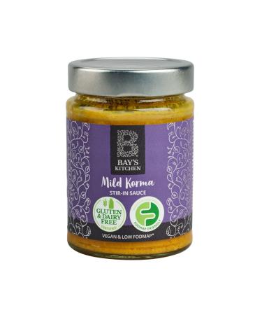 Bay's Kitchen Low FODMAP Mild Korma Stir-in Sauce Indian Curry Ready To Cook Sauce Gluten-Free IBS-Friendly and suitable for Vegans (260g)