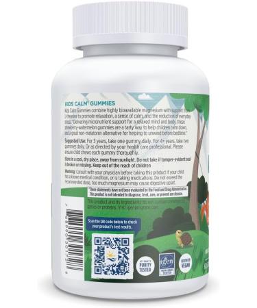Nordic Naturals Kids Calm Gummies - Strawberry Watermelon - 60 Gummies - Magnesium L-Theanine Supplement - Calming for Kids - Relaxation Support - Up to 60 Servings - Buy Online on GoSupps.com