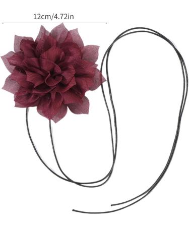 Southjieling Handmade Vintage Flower Collar Necklace - Unique Fabric Jewelry for Women & Girls in Mint Green - Buy Online on GoSupps.com