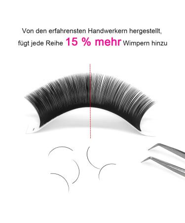 Crislashes Classic 0.03 D Curl 12mm Silk Eyelash Extensions - High Quality Volume Lashes (1 Pack) - Buy Online on GoSupps.com