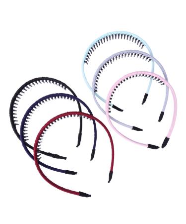 Frcolor 6pcs Teeth Headbands Headwear Accessories for Girls Women