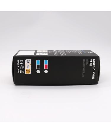 AnjoCare Kinesiology Tape for Muscles & Joints - Black & Blue Uncut Tape for Sports & Injury Recovery - Buy Online on GoSupps.com