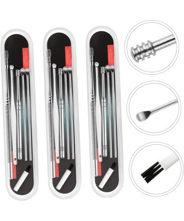 3 Sets Stainless Steel Ear Cleaning Kit with LED Ear Wax Removal Tool - Buy Online on GoSupps.com