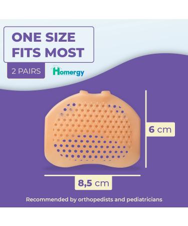 Metatarsal Foot Pads for Pain Relief - Soft Gel Sleeves (2 Pairs) - Breathable & Reusable Cushions for Forefoot - Shoe Supports for Women and Men - Buy Online on GoSupps.com