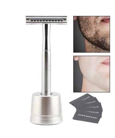 Premium Double-Edged Safety Razors for Men | Solid Metal Silver Razors for a Perfect Shave - Buy Online on GoSupps.com