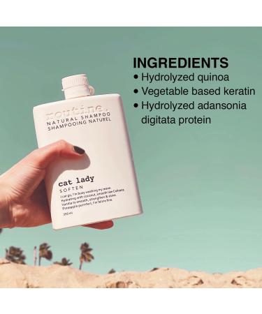 Routine Softening Shampoo | 350ml Hydrating Shampoo for Women & Men | Travel Size Paraben & Sulfate Free | The Cat Lady - Buy Online on GoSupps.com