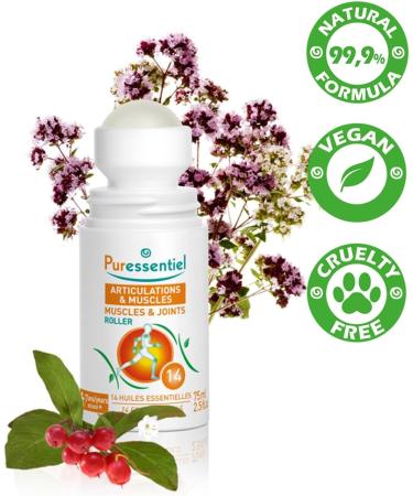 Puressentiel Muscles & Joints Roll-On - 2.5 Fl Oz. - Buy Online on GoSupps.com