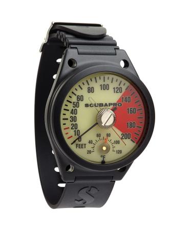 SCUBAPRO Analog Wristwatch-Style Depth Gauge, Imperial Display