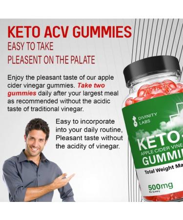 Divinity Labs Keto - Divinity Labs Keto Apple Cider Vinegar Gummies (3 Pack 180 Count) 60 Count (Pack of 3) - Buy Online on GoSupps.com