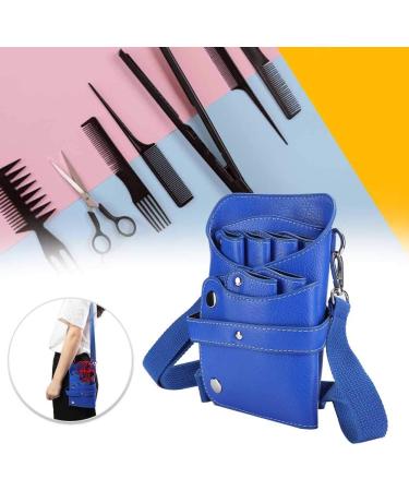 PU Leather Scissors Holster Portable High-Capacity Scissors Waist Bag for Hairdressers Salon Hair Stylist Barber Scissors Hair Clipper Comb Hairdressing Tool Storage (Blue) - Buy Online on GoSupps.com