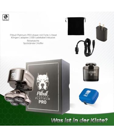 Pitbull Platinum Pro Electric Shaver for Men | Wet & Dry Shave | International Shipping Available - Buy Online on GoSupps.com