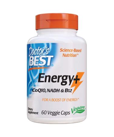 Doctor's Best Energy+ CoQ10 NADH & B12 60 Veggie Caps