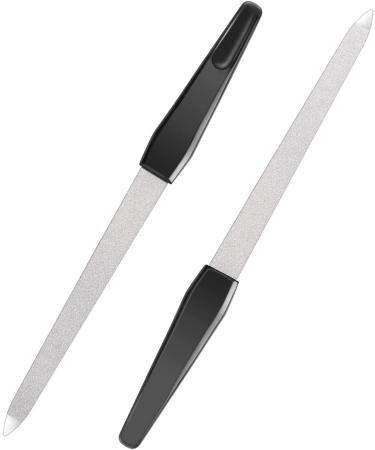 Haryali London Metal Nail Files Professional Nail File for Shaping Styling Natural Gel & Acrylic Nails Double Sided Diamond Nail File for Women and Men Nails Accessories Tools for Home & Salon Use - Buy Online on GoSupps.com
