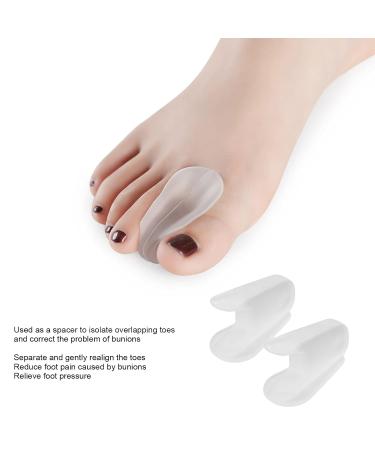 2 Pack Gel Toe Separators - Hallux Valgus Bunion Corrector & Silicone Spacers for Crooked Toes & Overlapping - Ideal for Yoga - Buy Online on GoSupps.com