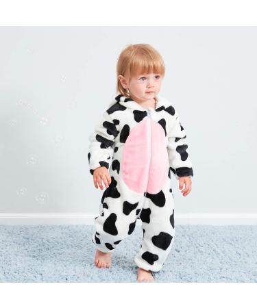 COOKY.D Unisex Winter Hooded Romper Jumpsuit | 2-36 Months | Cow Design - Buy Online on GoSupps.com