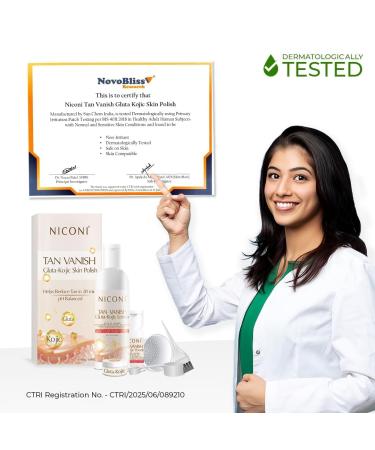 Ni.coni Tan Vanish Gluta-Kojic Skin Polish pH Balanced Tan Reducing Formula 180g/6.08fl.oz - Buy Online on GoSupps.com