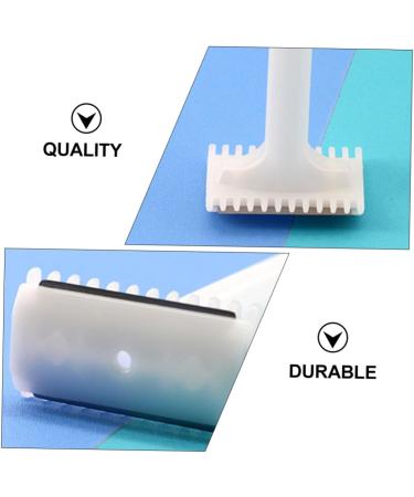 Magiclulu 50-Pack Disposable Skin Knives & Hair Razors - Reusable Straws with Case for Men & Pedicure - Double-Cut Hair Removal Razor (ABS White) - Buy Online on GoSupps.com