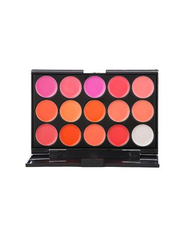 Pure Vie Professional Matte Lip Gloss Palette - 15 Non-Sticky Colors for Flawless Makeup Contouring | International Shipping Available - Buy Online on GoSupps.com